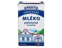 Madeta Jihočeské trvanlivé polotučné mléko 1,5%
