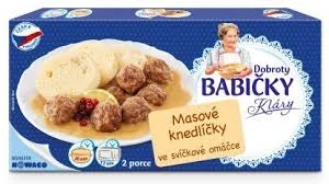 Dobroty Babičky Kláry Masové knedlíčky ve svíčkové omáčce