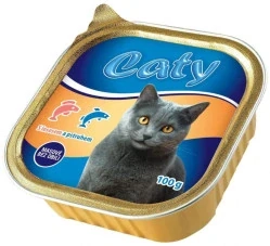 0  Caty paštika pro kočky s lososem & pstruhem 100g
