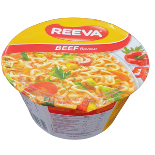 Reeva instantní nudle v misce 75g hovězí