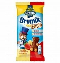 Brumík Duo Vanilková příchuť a jahoda jemné pečivo