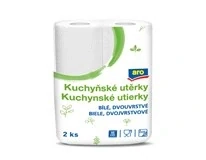 aro Kuchyňské utěrky 2vrstvé 50 útržků 11 m 2 ks 